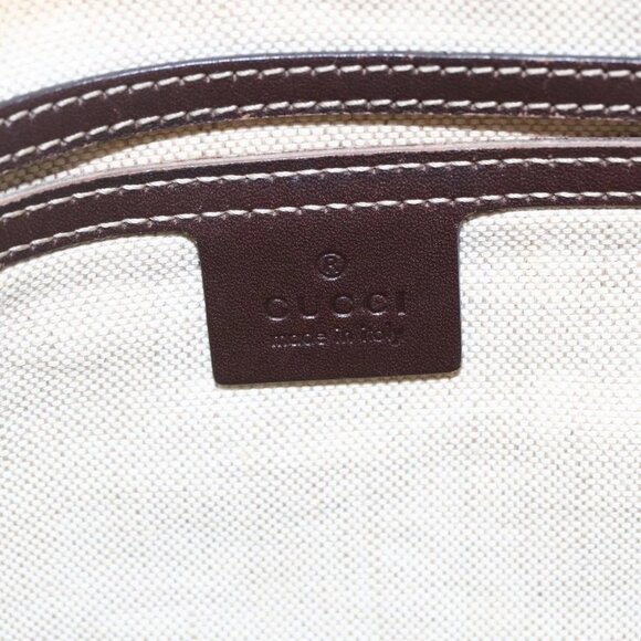 GUCCI GG Supreme Shoulder Bag PVC Beige Gold Auth - Picture 12 of 16